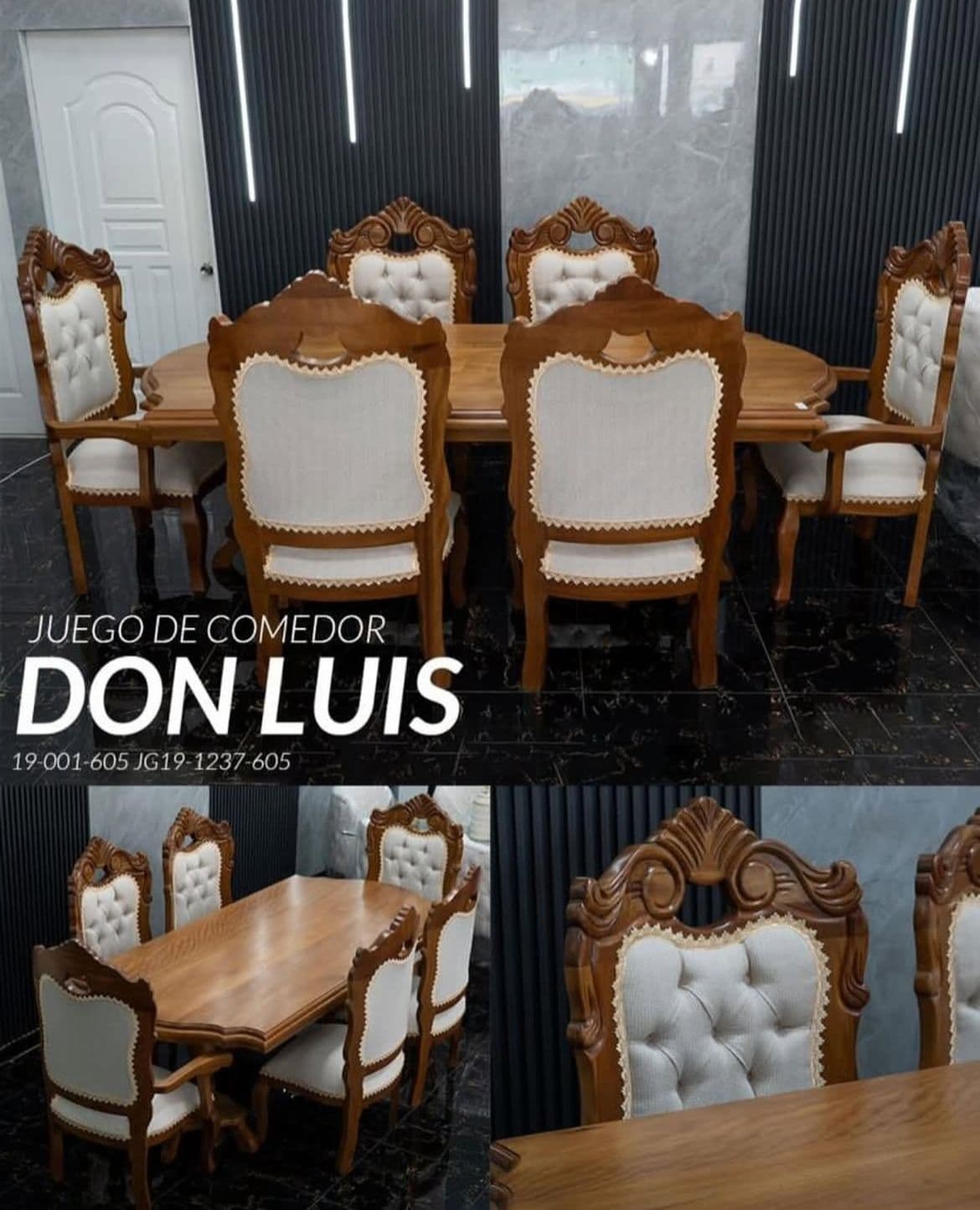 Juego de comedor Don Luis 6/s